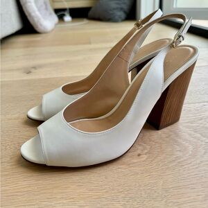 Sergio Rossi Slingback Leather Sandal